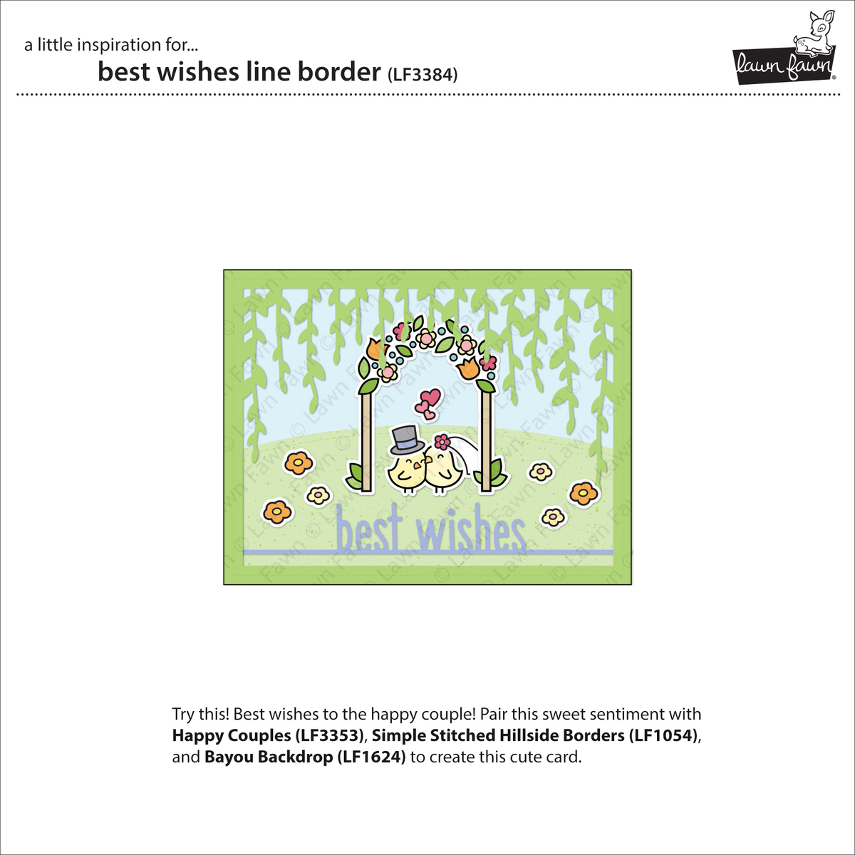 Stanzen Best Wishes Line Border