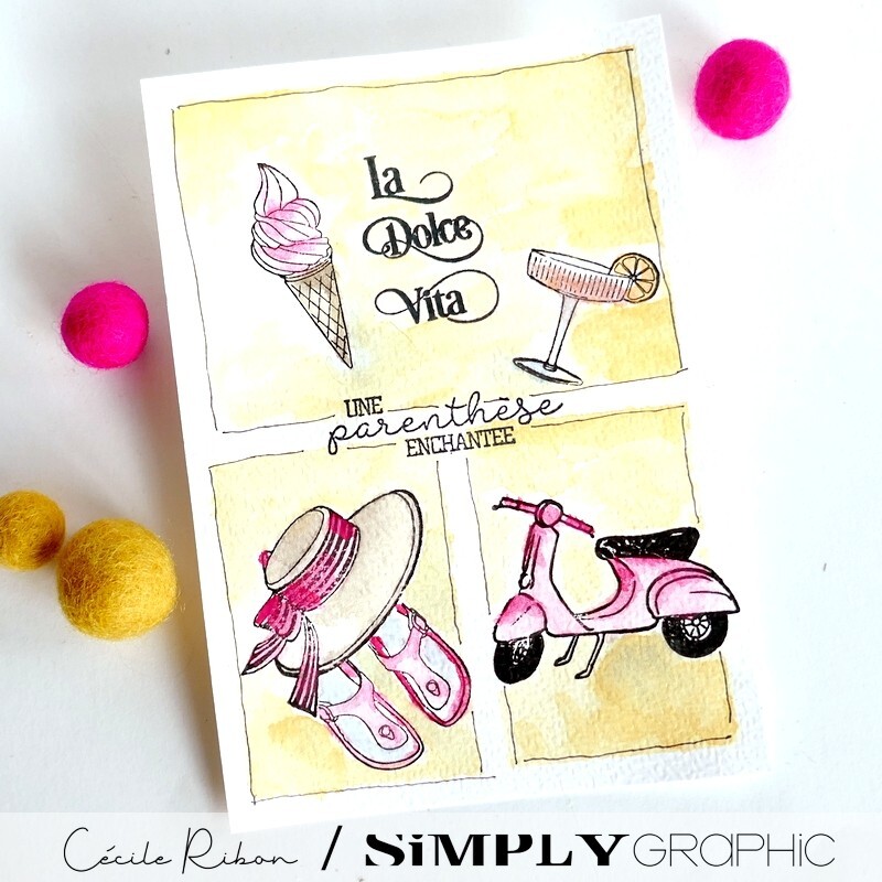 Clear Stamp La Dolce Vita