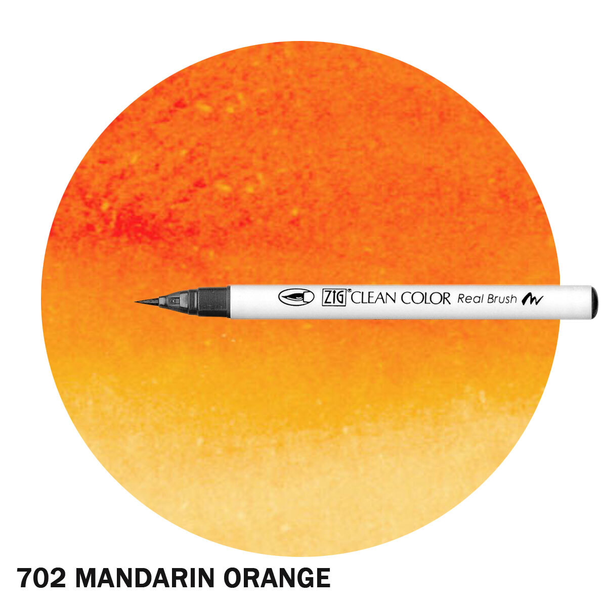 ZIG Clean Color Real Brush Marker Mandarin Orange