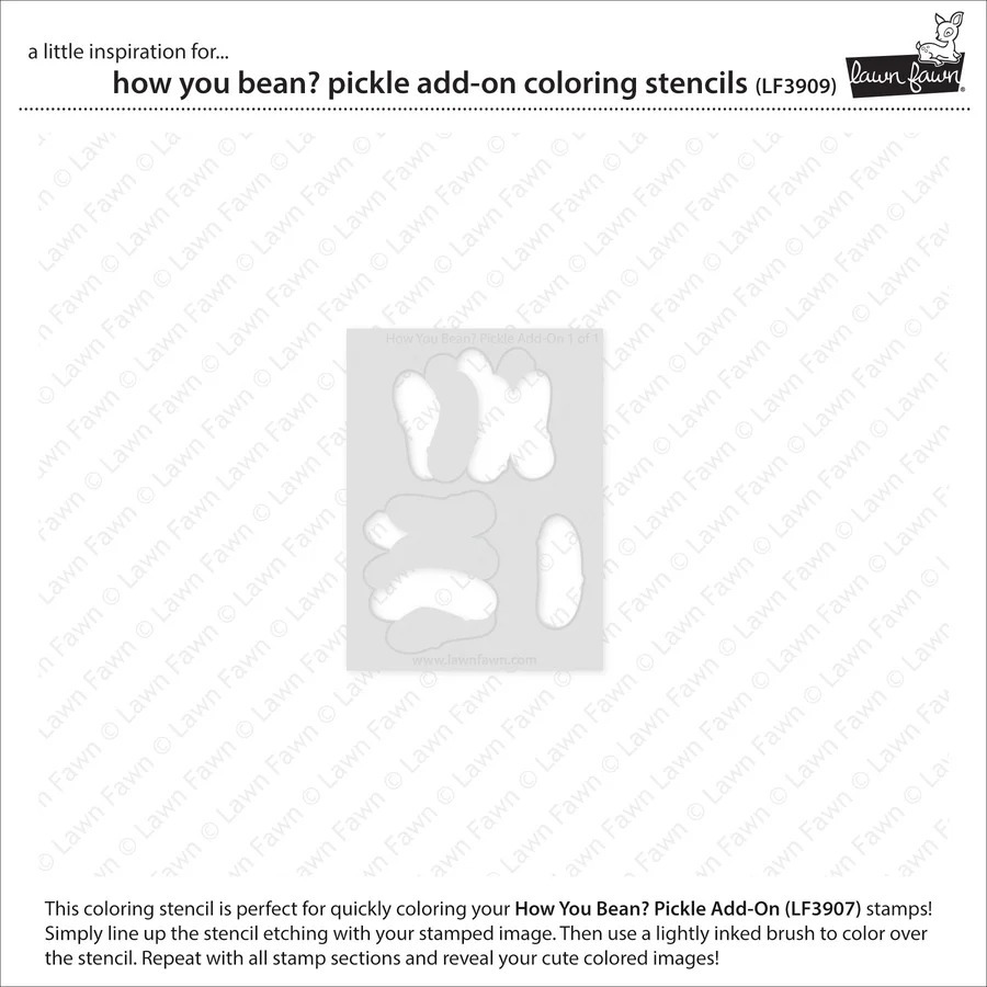 Coloring Stencil How You Bean Pickle Add-On