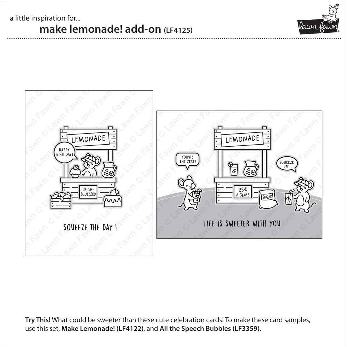 Clear Stamp Make Lemonade! Add-On