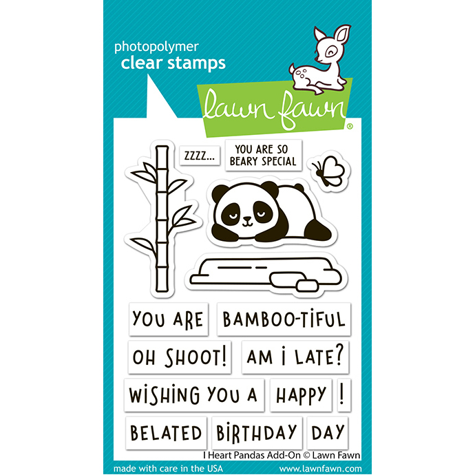 Clear Stamp I Heart Pandas Add-On Clear Stamp I Heart Pandas Add-On