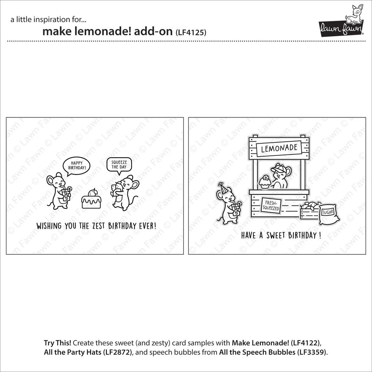 Clear Stamp Make Lemonade! Add-On
