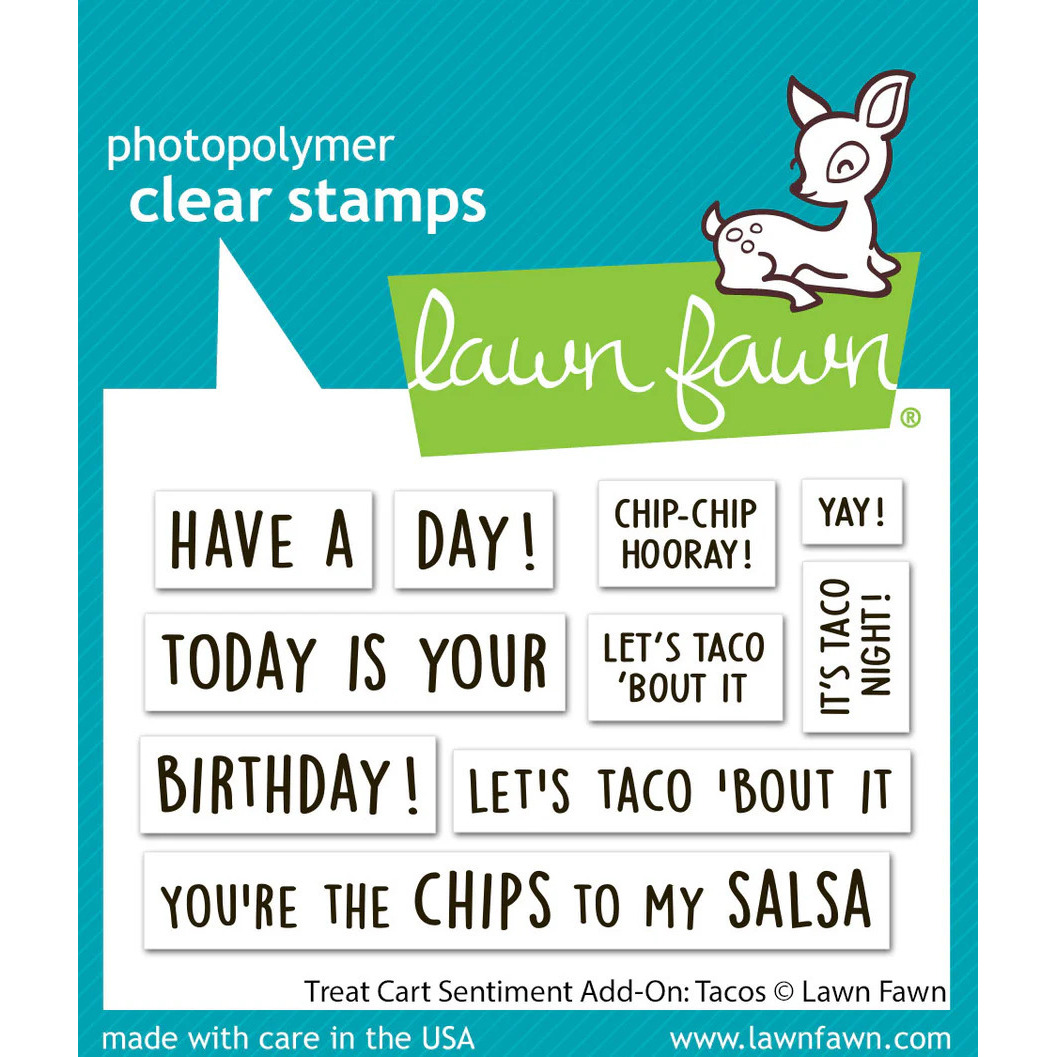 Clear Stamps Treat Cart Sentiment Add-On: Tacos Clear Stamps Treat Cart Sentiment Add-On: Tacos