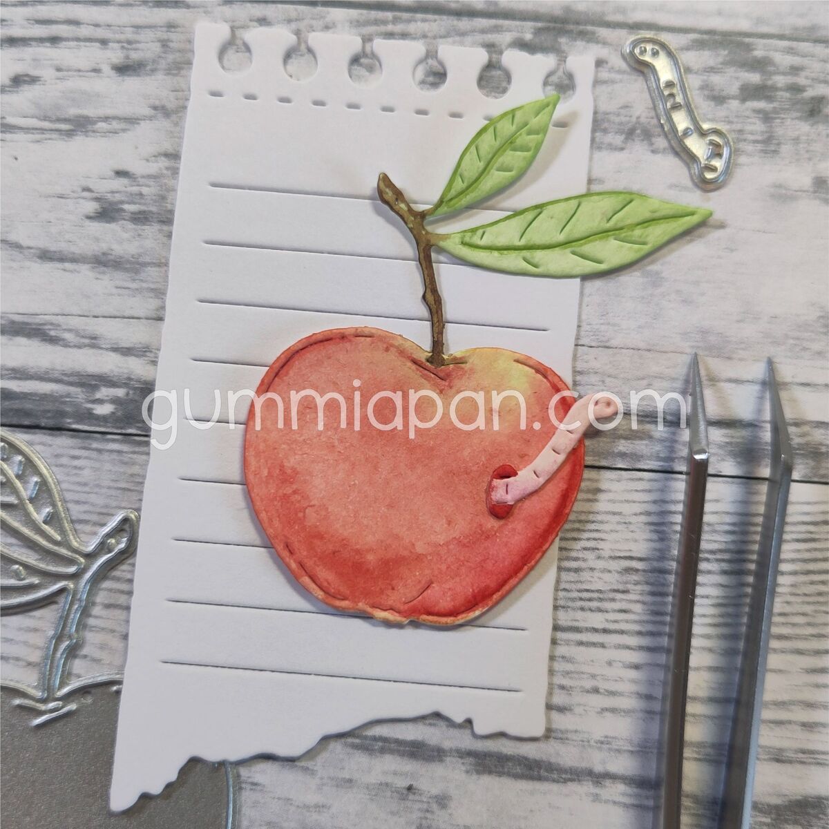 Stanze Apple with Worm