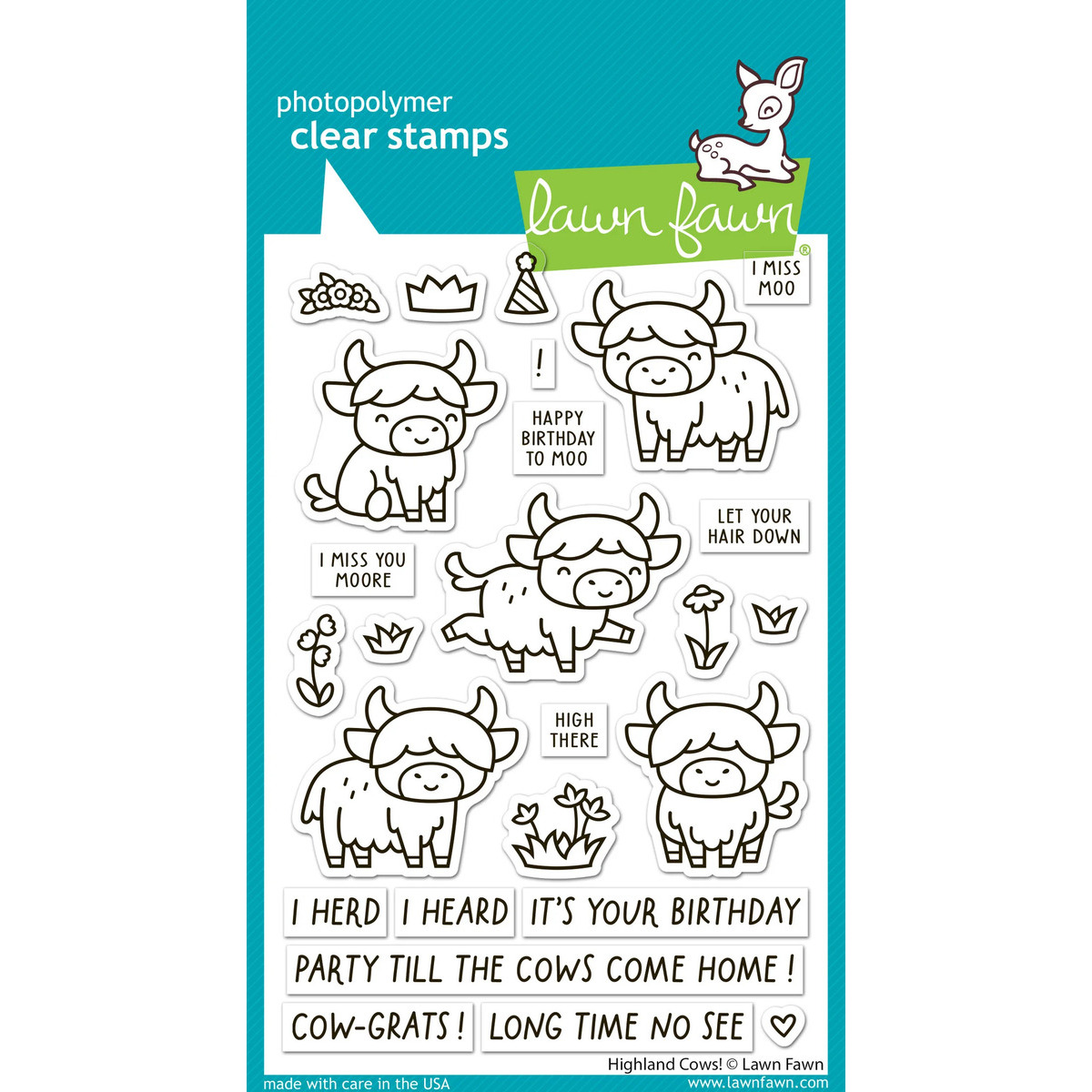 Clear Stamp Highland Cows!