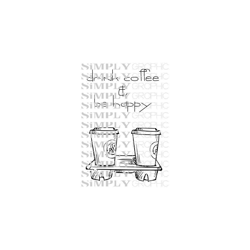 Clear Stamp Drink Coffee