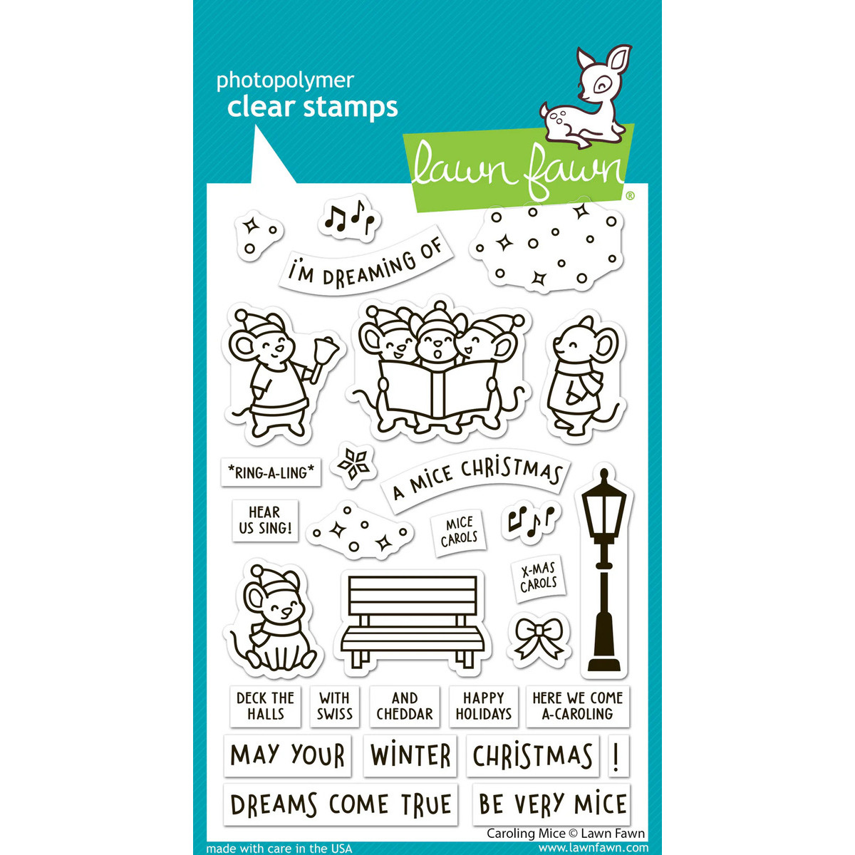 Clear Stamps Caroling Mice