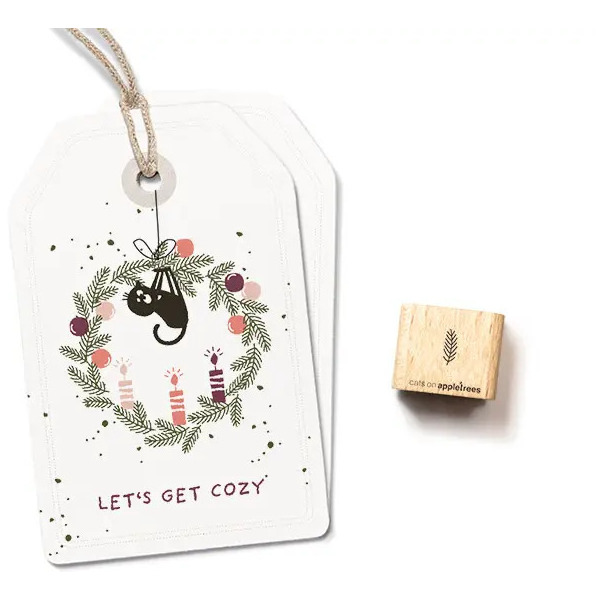 Ministempel Tannenzweig