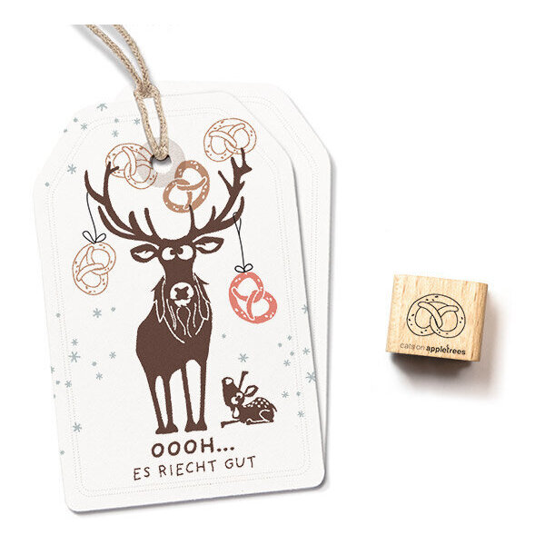 Ministempel Laugenbrezel Kontur