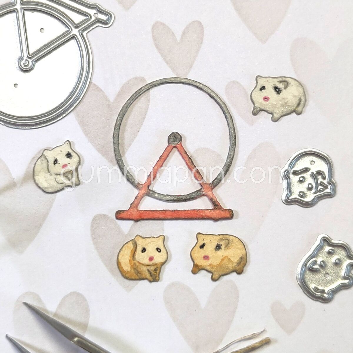 Stanze Hamsterwheel & hamsters