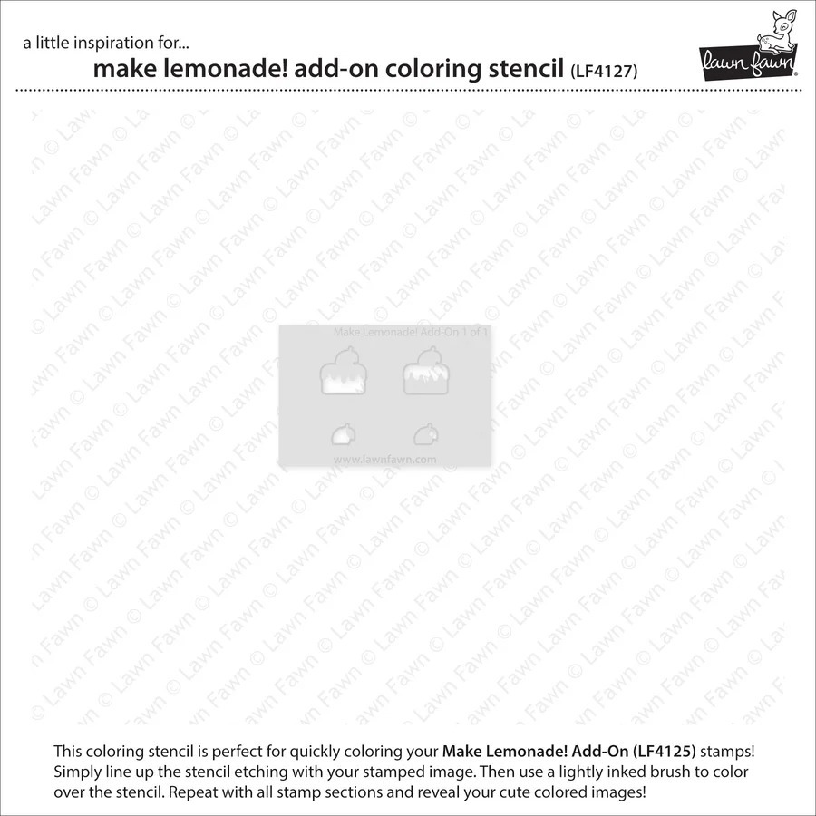 Coloring Stencils Make Lemonade! Add-On