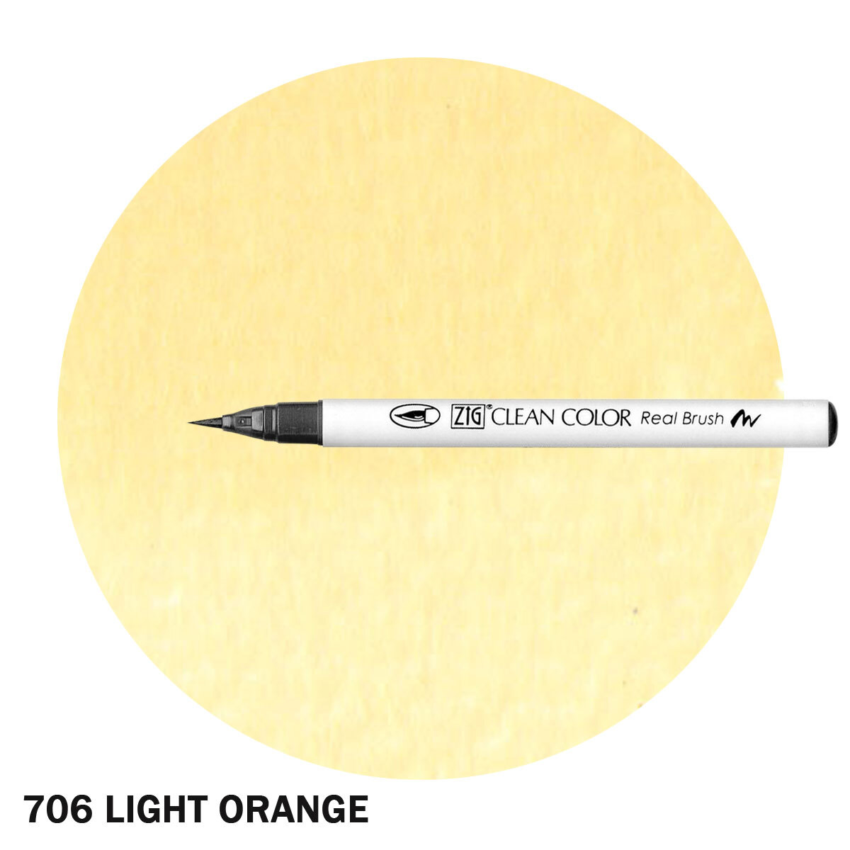 ZIG Clean Color Real Brush Marker Light Orange