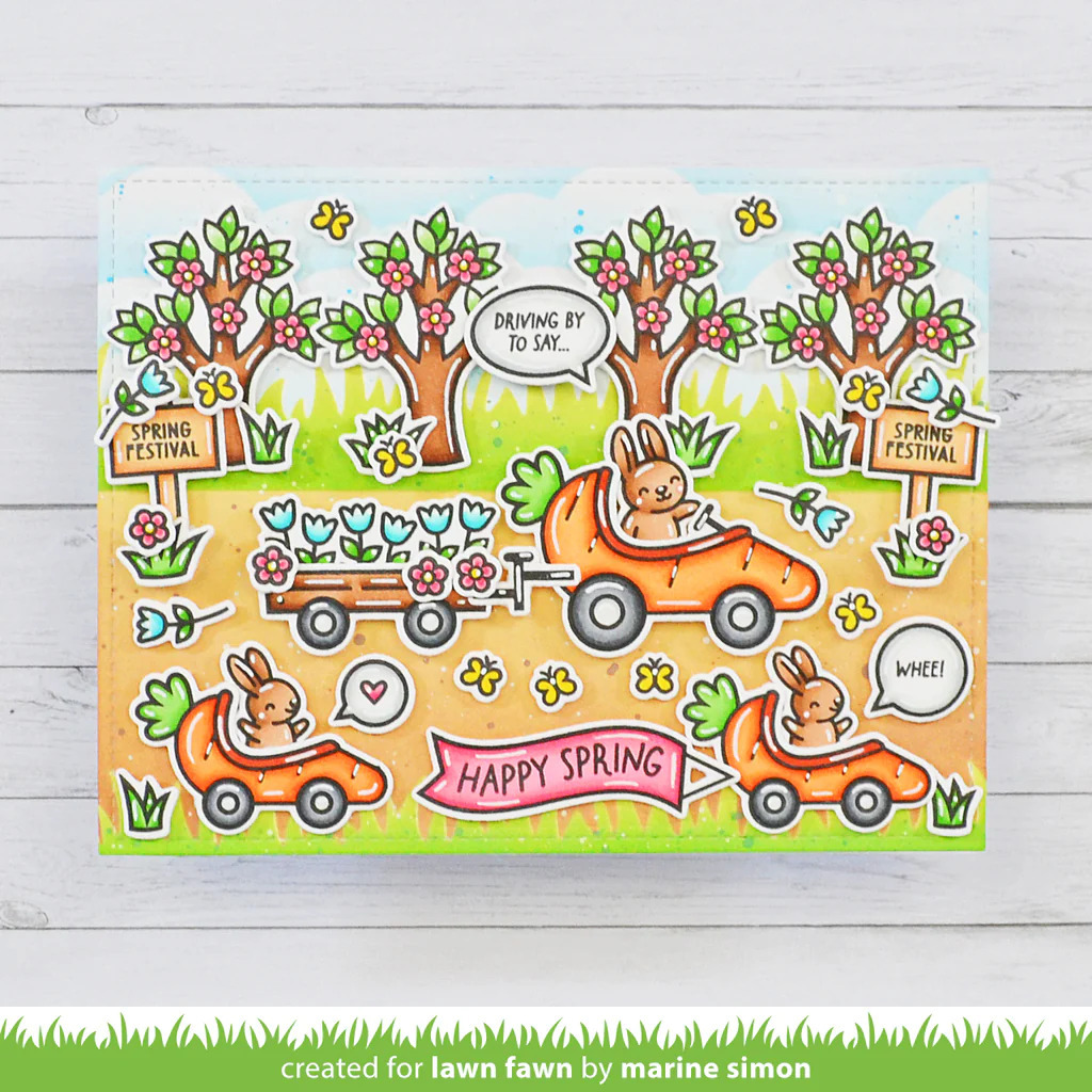 Clear Stamps Carrot 'bout You Banner Add-on