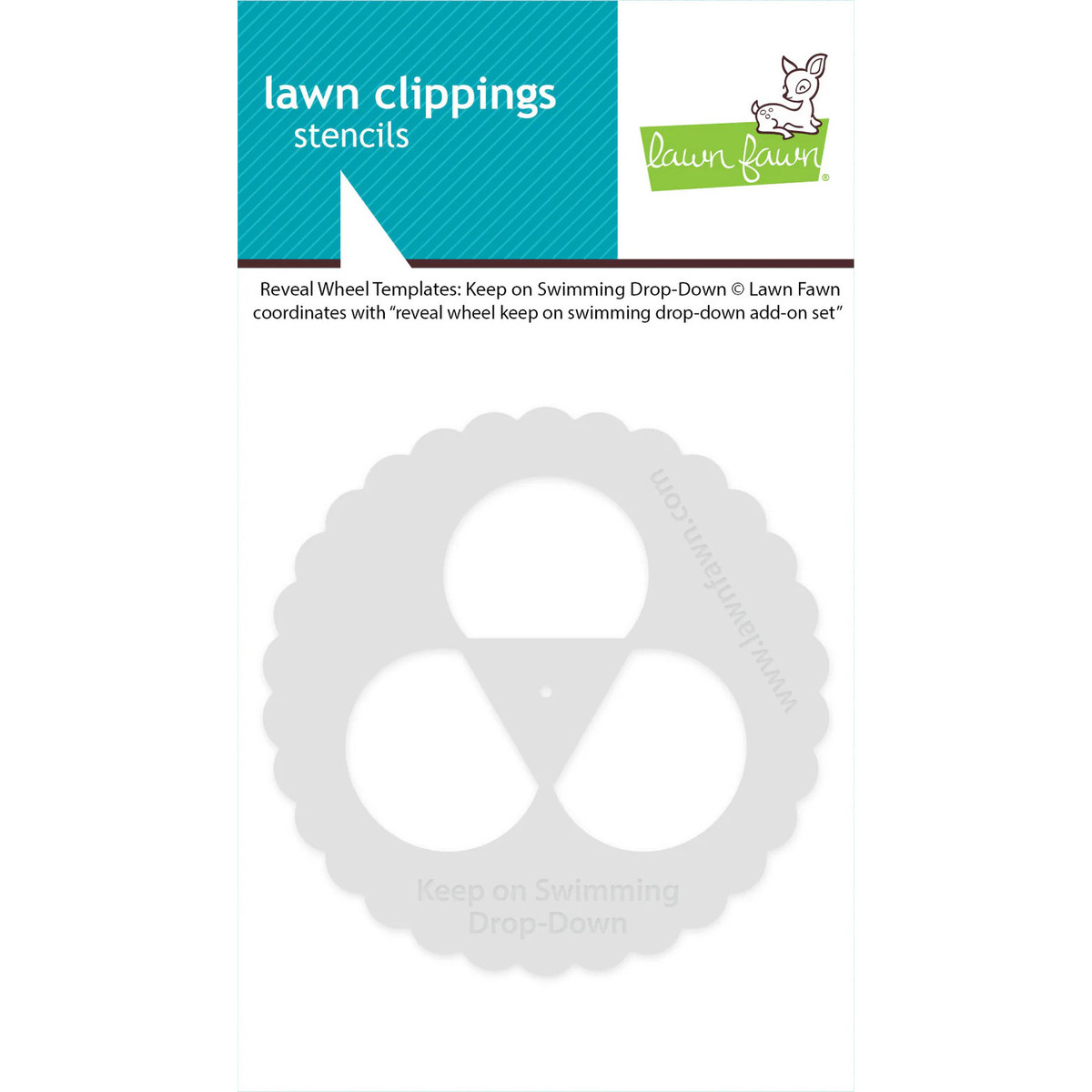 Template Reveal Wheel Keep on Swimming Drop-Down