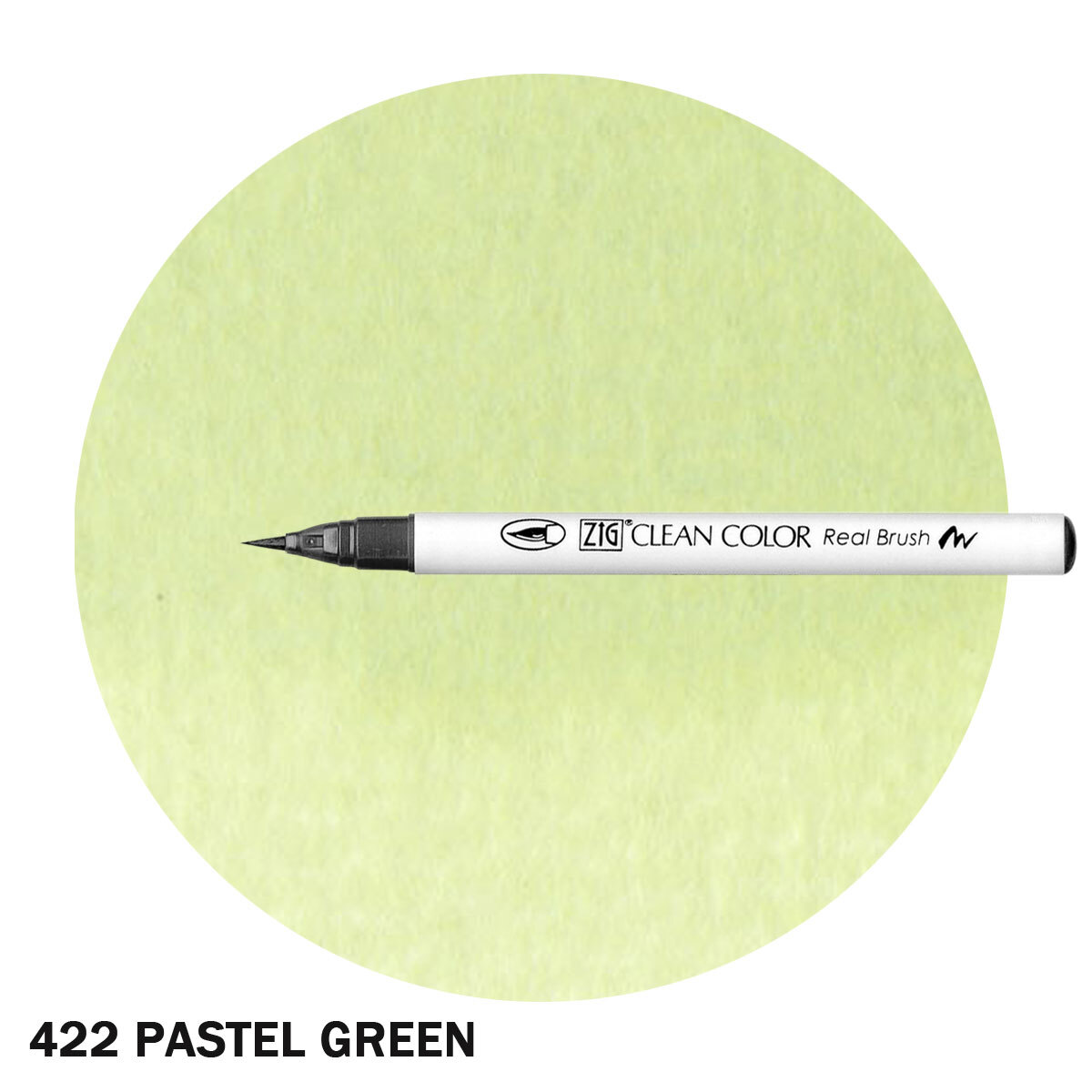 ZIG Clean Color Real Brush Marker Pastel Green
