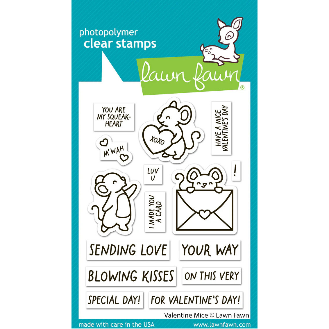 Clear Stamp Valentine Mice