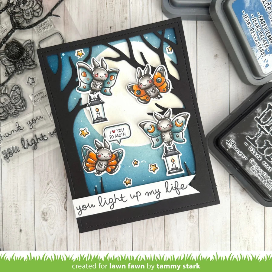 Clear Stamps I like cute Moths