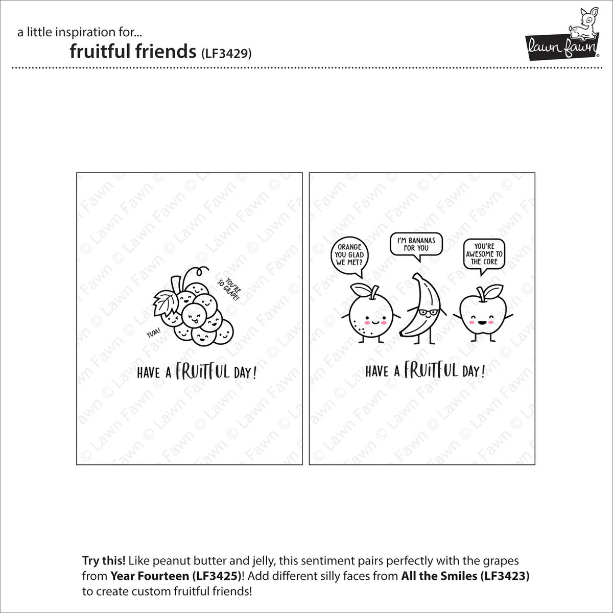 Clear Stamp Fruitful Friends