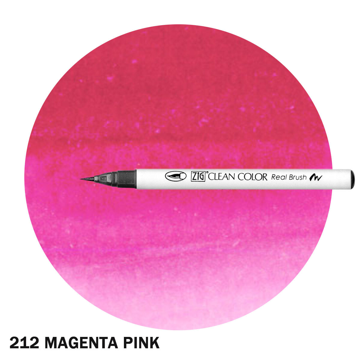 ZIG Clean Color Real Brush Marker Magenta Pink