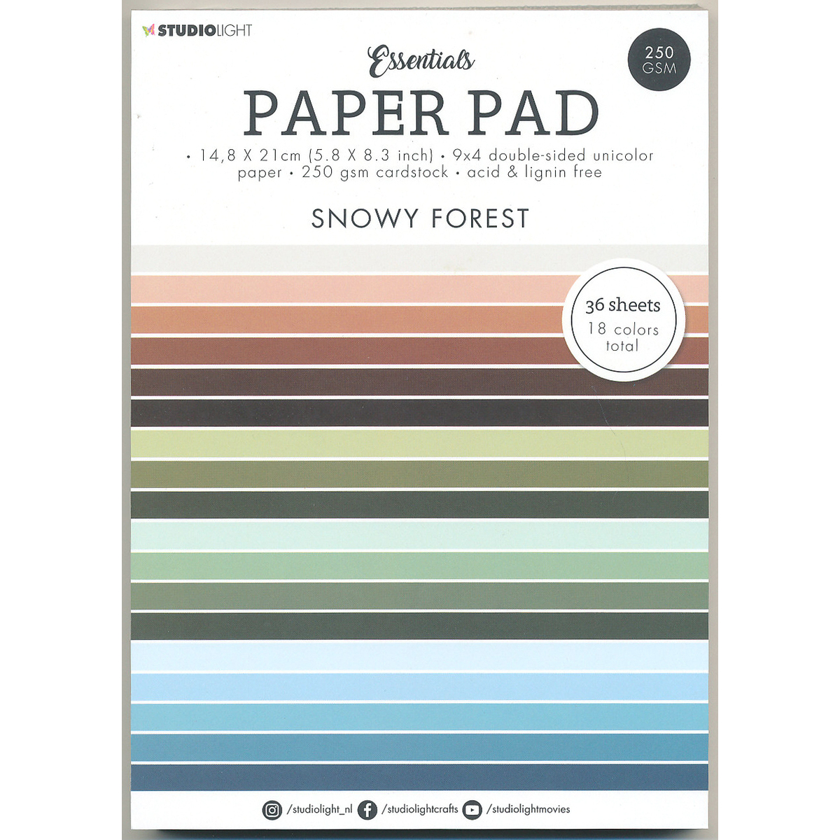 Studio Light Paper Pad Snowy Forest