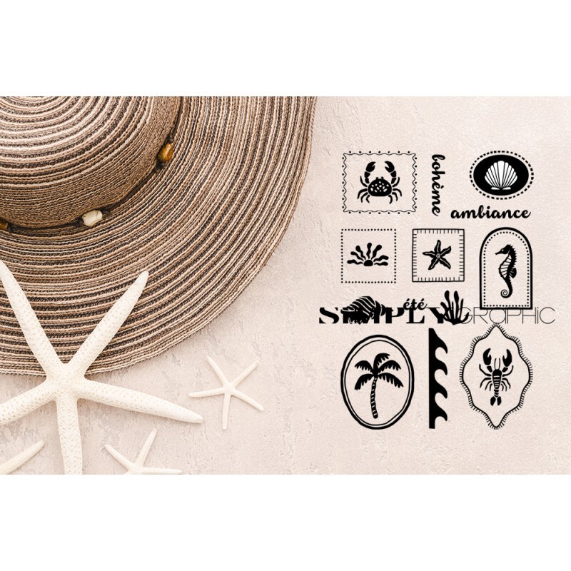 Clear Stamp Été bohème