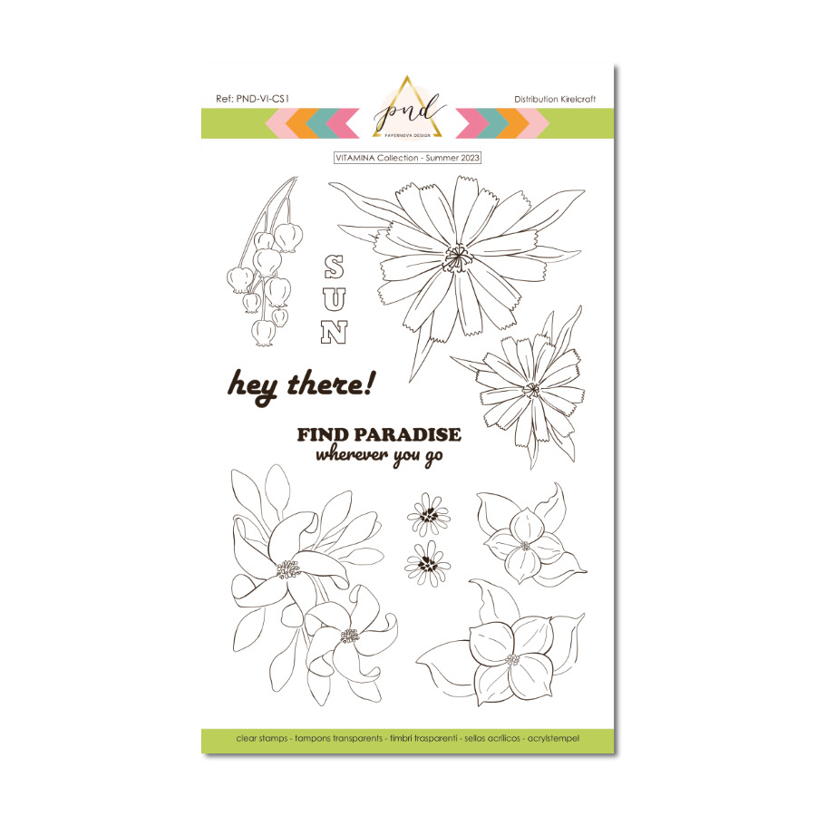 Clear Stamp Vitamina Flowers