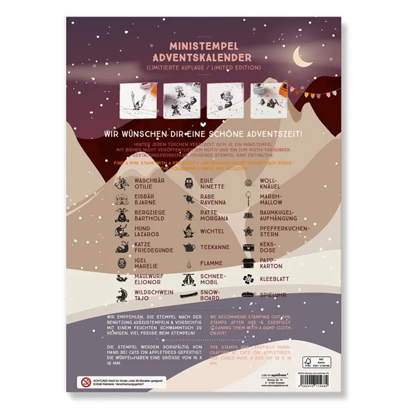 Ministempel Adventskalender No. 9
