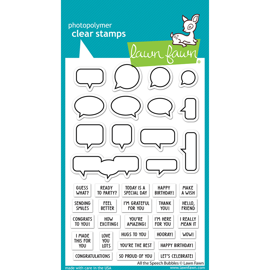 Clear Stamps All the Speech Bubbles