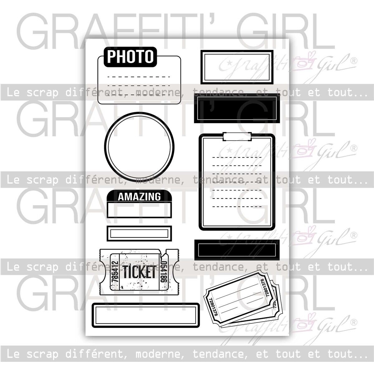 Clear Stamps Tickets