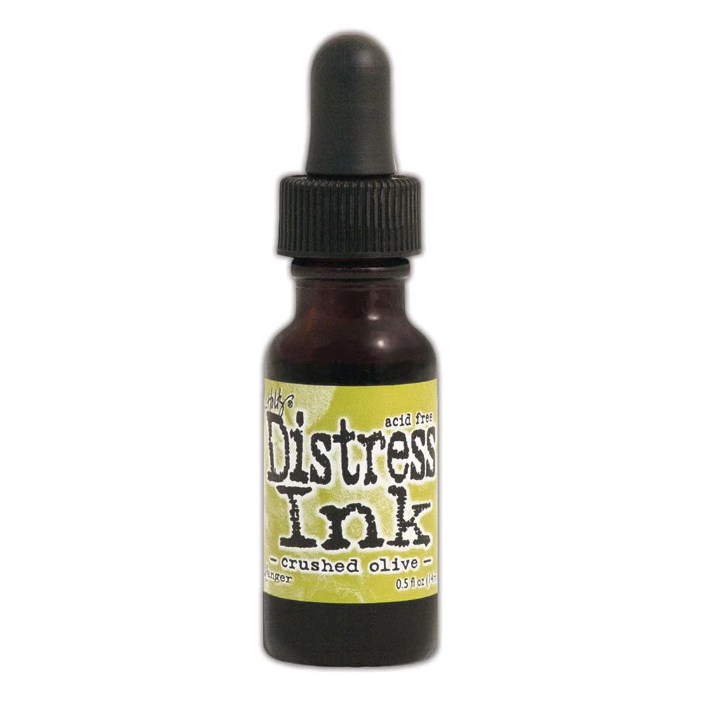 Distress Ink Re-Inker Crushed Olive