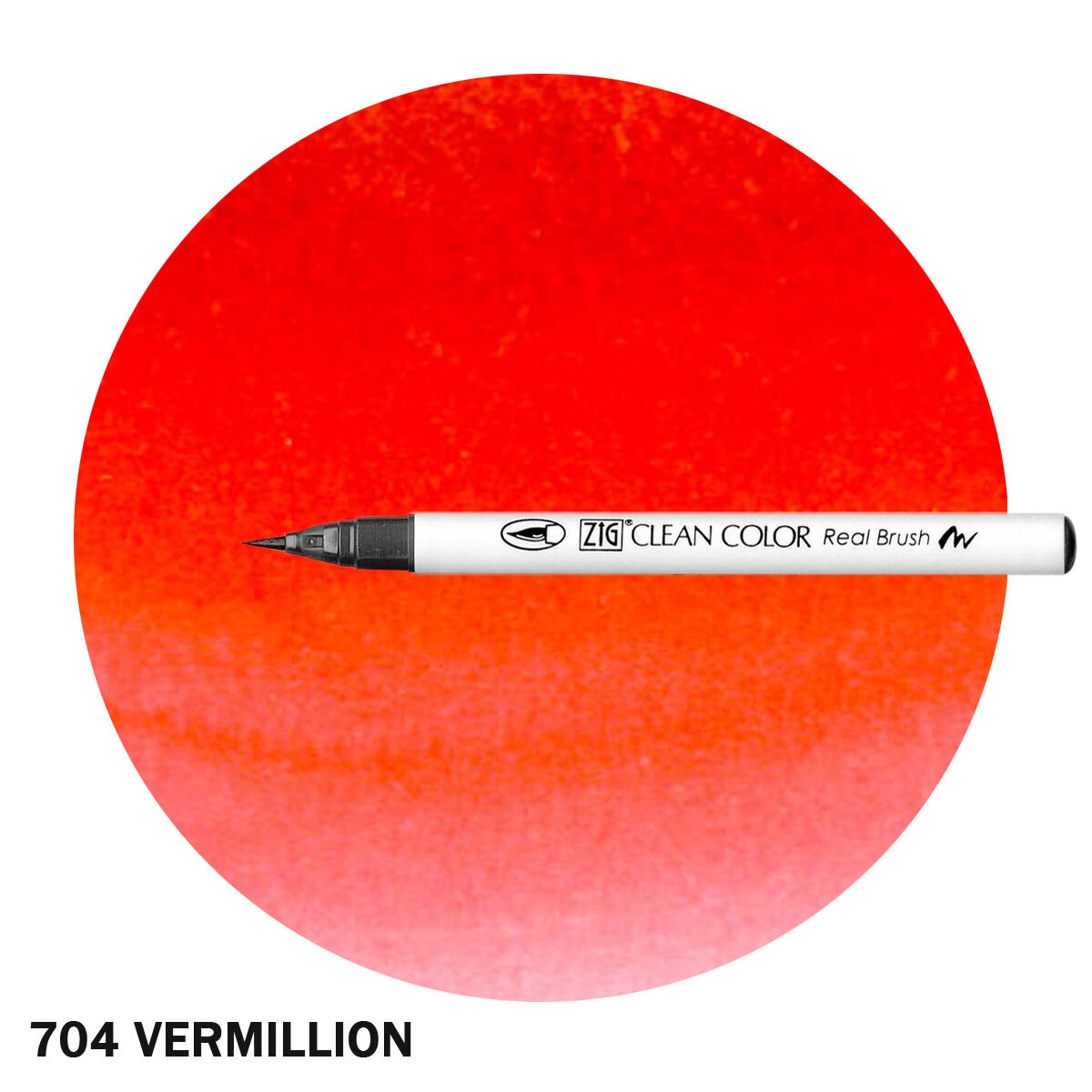ZIG Clean Color Real Brush Marker Vermillion