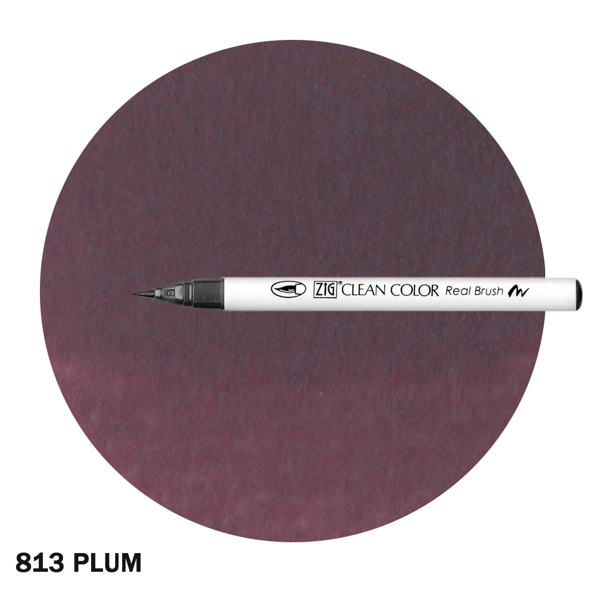 ZIG Clean Color Real Brush Marker Plum