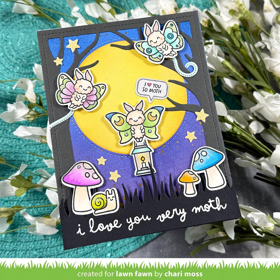 Clear Stamps I like cute Moths Add-On