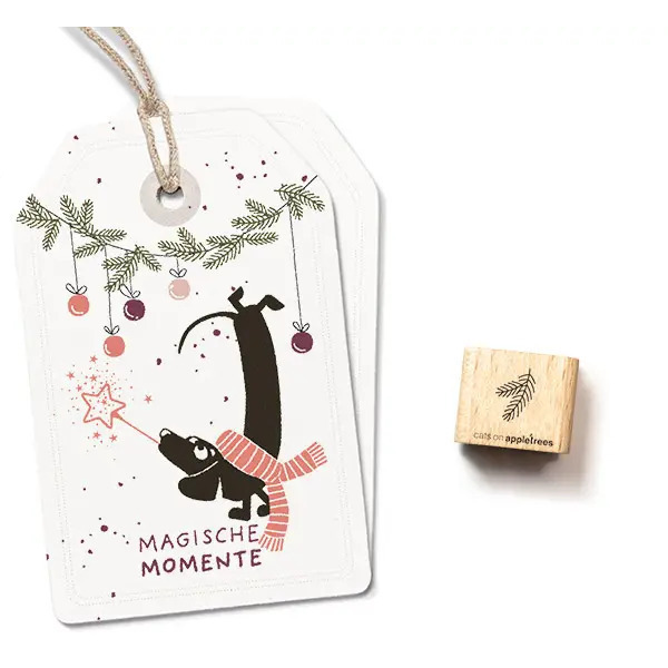 Ministempel Tannenzweig 4