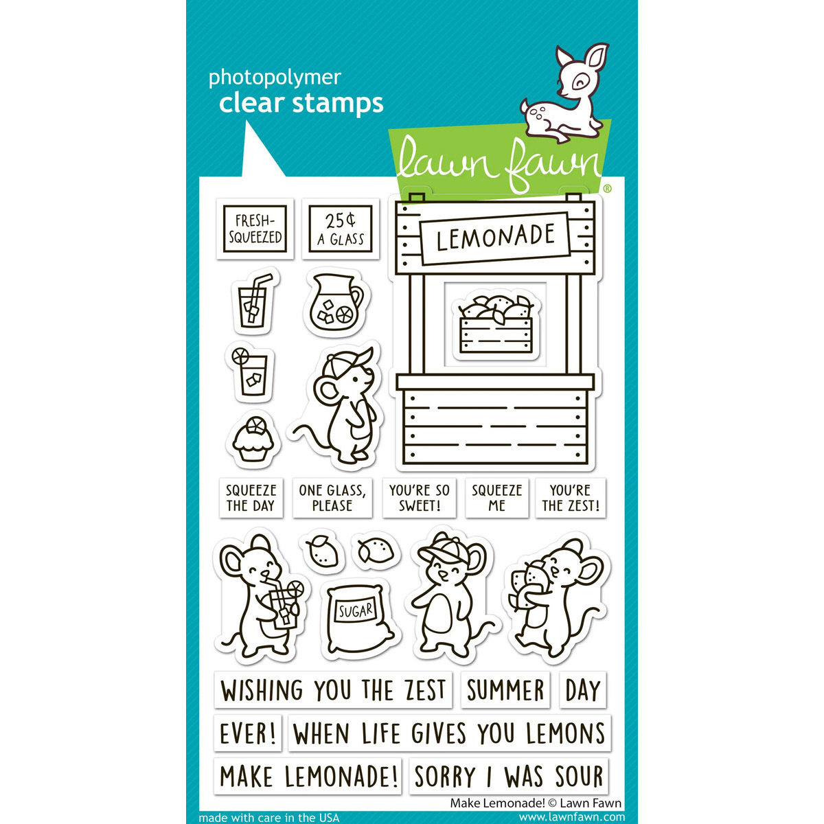 Clear Stamp Make Lemonade!
