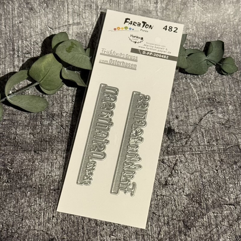 Stanze Zusatzset Schriften Frühlingsgruß/vom Osterhasen