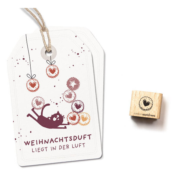 Ministempel Marmeladenplätzchen Herz