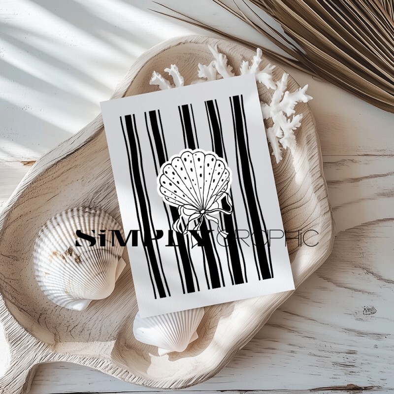 Clear Stamp Coquillage au ruban