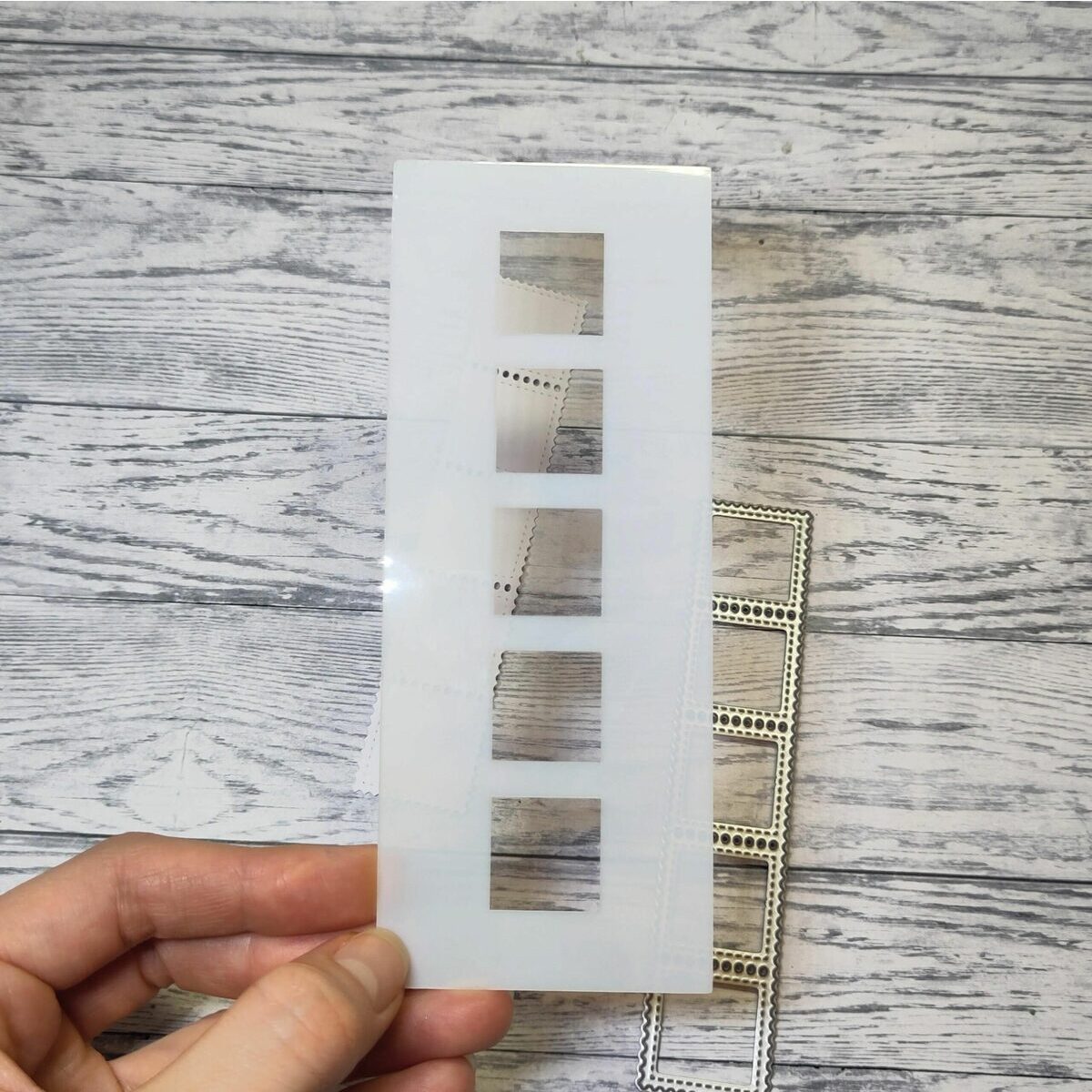 Schablone Stamp Border