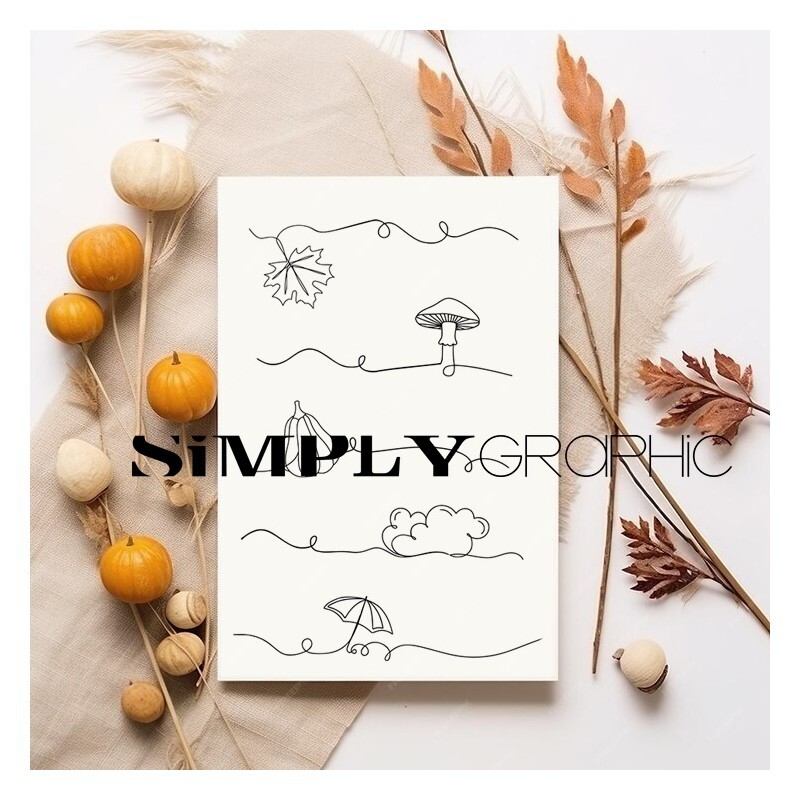 Clear Stamp Automne Monoligne