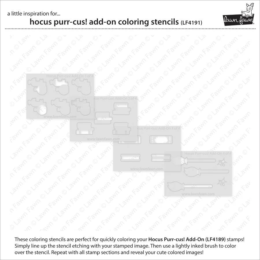 Coloring Stencils Hocus Purr-cus Add-On