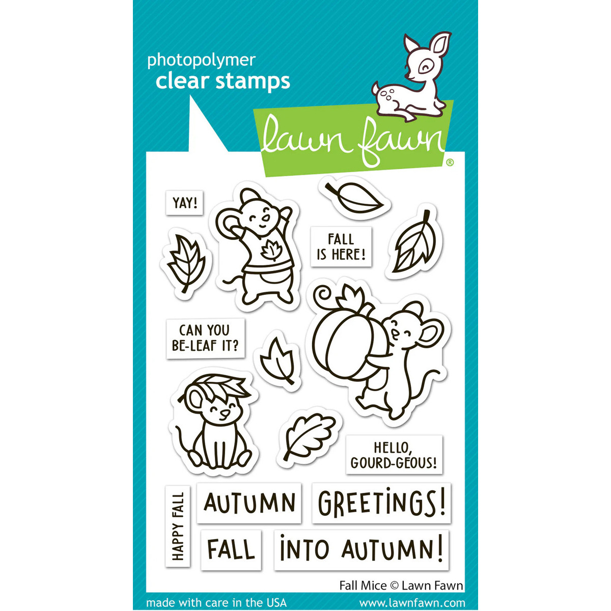 Clear Stamps Fall Mice