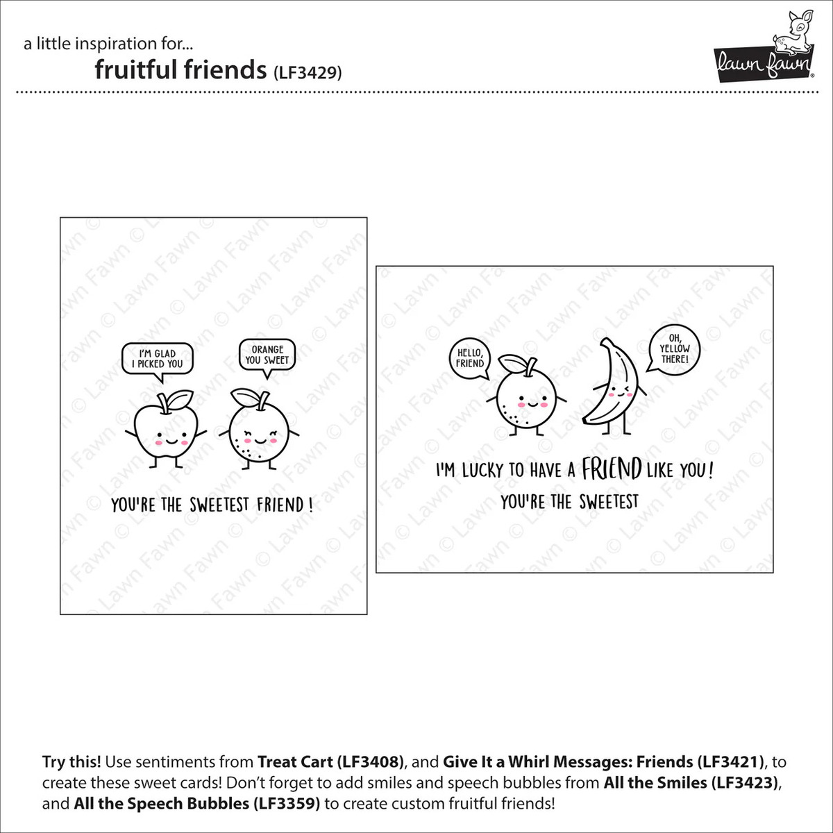 Clear Stamp Fruitful Friends