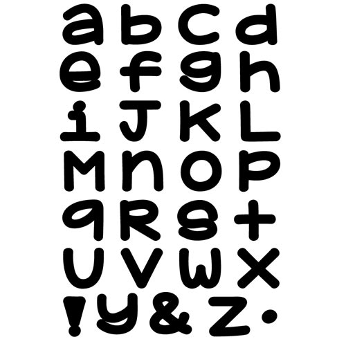 Stempel Alphabet & Zahlen