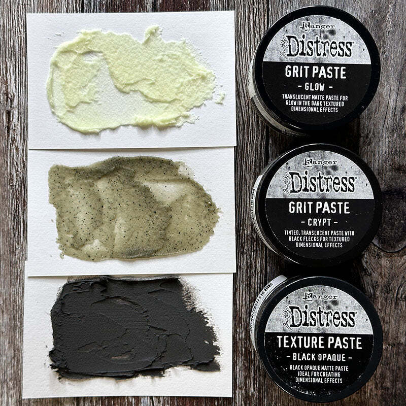 Distress Texture Paste Black Opaque