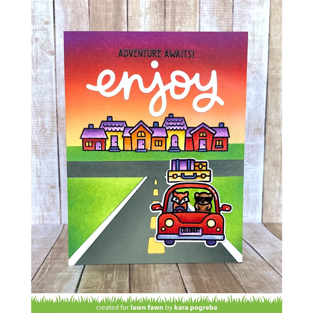 Clear Stamps Car Critters Road Trip Add-on