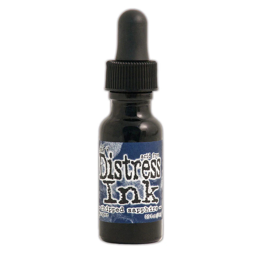 Distress Ink Re-Inker Chipped Sapphire