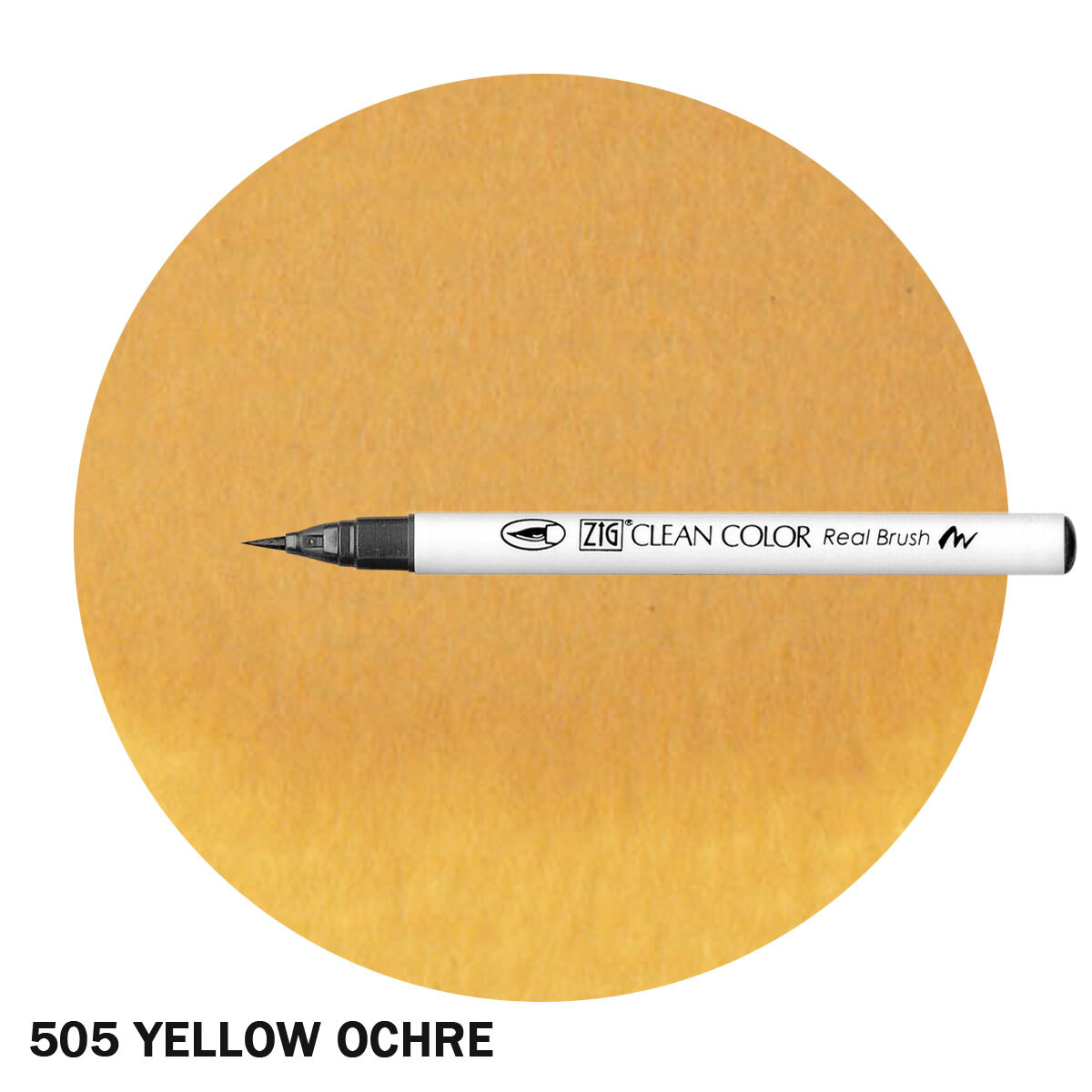 ZIG Clean Color Real Brush Marker Yellow Ochre