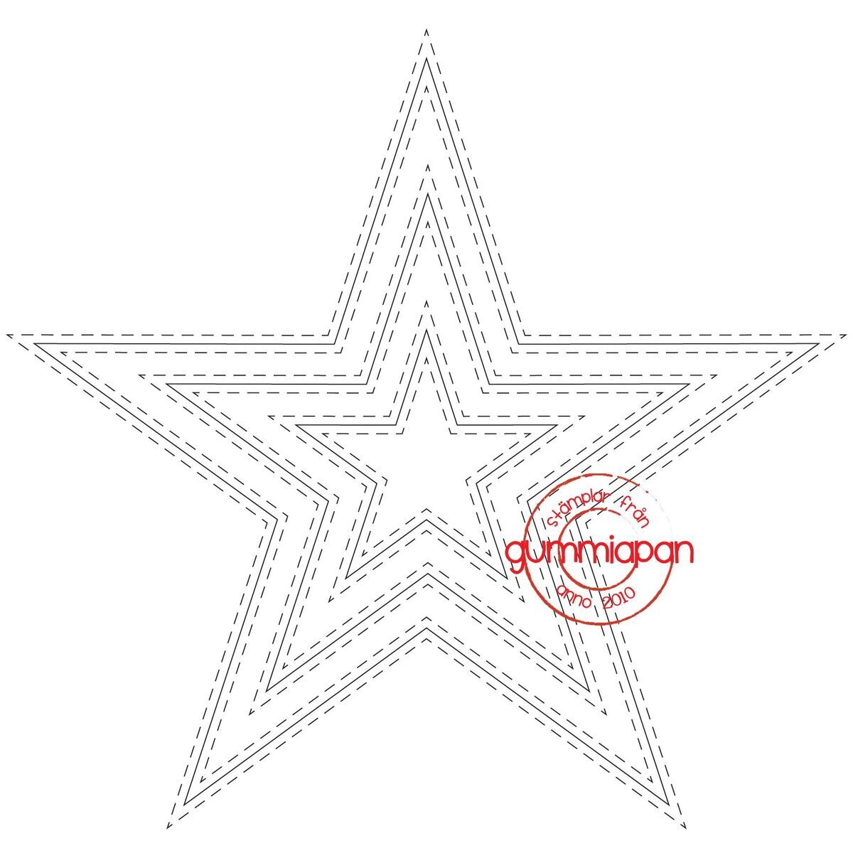 Stanze Double Stitched Stars